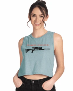 Womens RA Industries RifleFestival Crop Tank