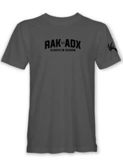 "Elemental" Dark Heather Grey CVC T-Shirt -RakAdx 2025 JAN TEE FRONT