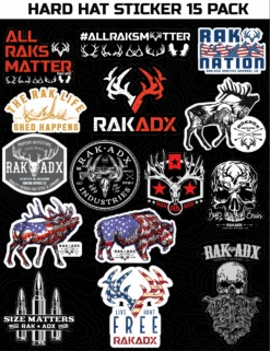 Hard Hat/Bottle Sticker 15 Pack Collection