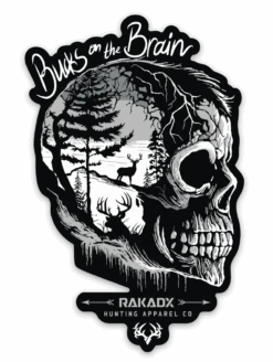 Bucks On The Brain Wilderness Sticker