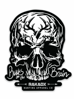 Bucks Brain Forward Skull Sticker