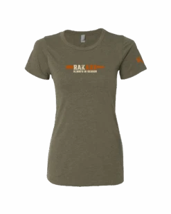 Ladies "Bone & Brass" Military Green Tee Shirt 7 Ladies "Bone & Brass" Military Green Tee Shirt -RakAdx Artboard3copy