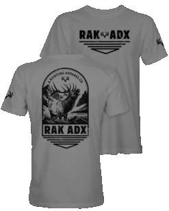 RakAdx 11 "Elk Ridge Twilight" Heathered Heavy Metal T-Shirt