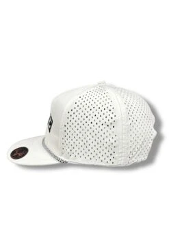 "UpWards Down" White 5 Panel Water Repellent Snapback Trucker 9 "UpWards Down" White 5 Panel Water Repellent Snapback Trucker -RakAdx IMG 2587