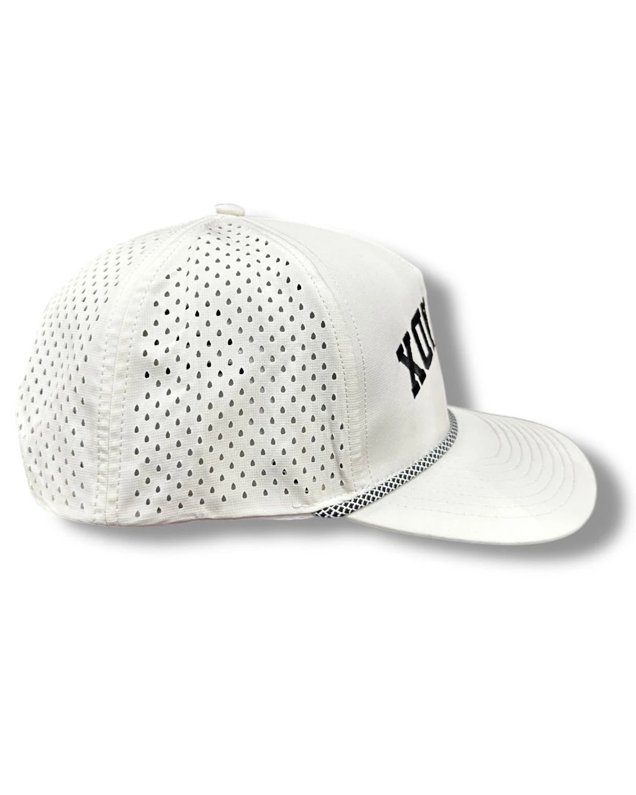 "UpWards Down" White 5 Panel Water Repellent Snapback Trucker 4 "UpWards Down" White 5 Panel Water Repellent Snapback Trucker - Image 2