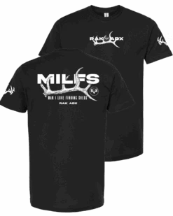 RakAdx 34 "MILFS - Man I LOVE Finding Sheds" Black T-Shirt