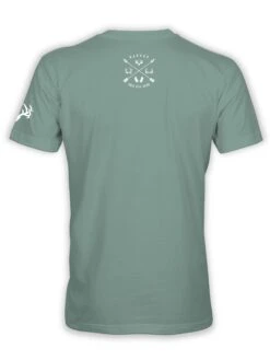 "Passion Of Tradition" Heathered Dusty Sage Tri-blend T-Shirt -RakAdx Oct 24 tee back