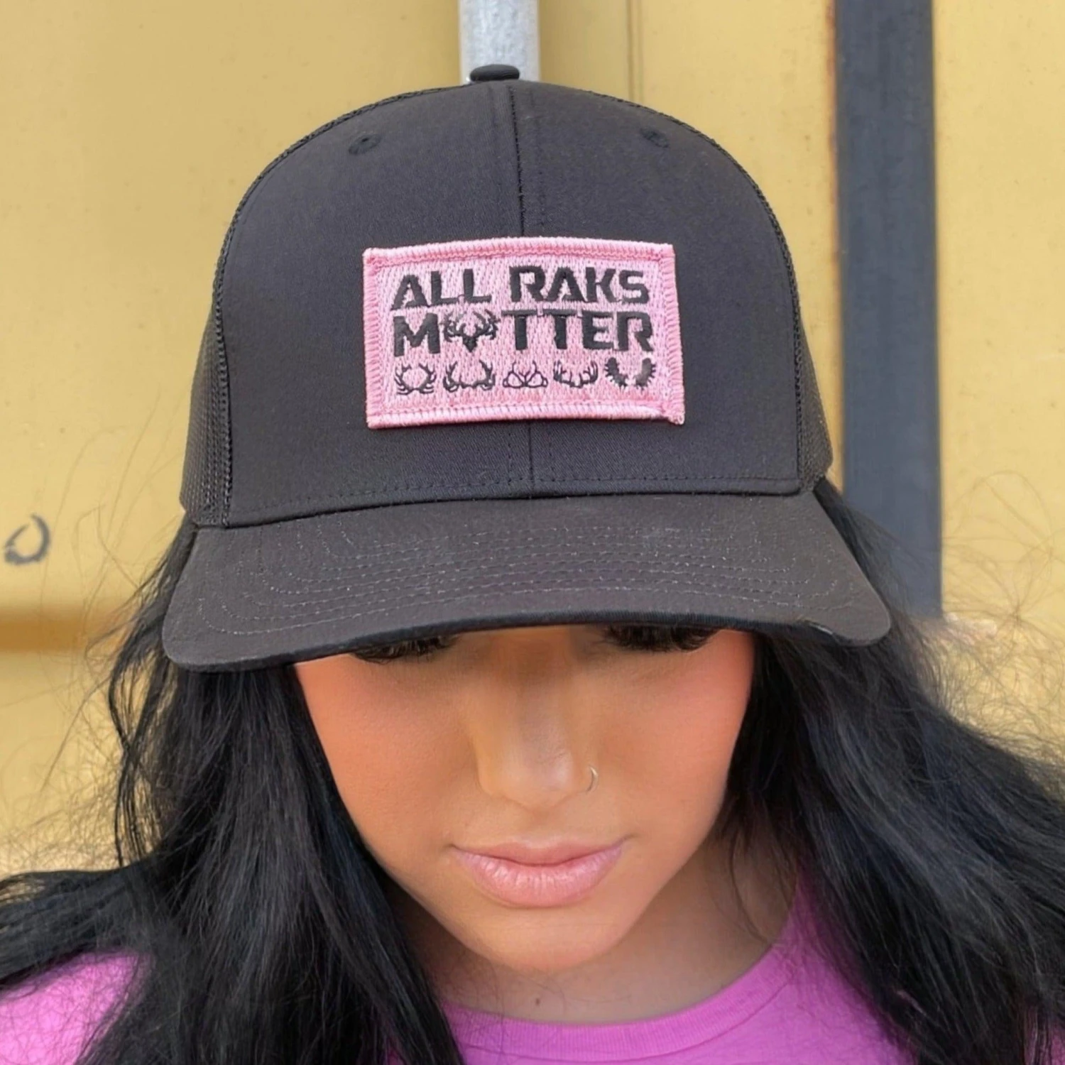 All Raks Matter ™ Trucker Hat - Pink Patch 7 All Raks Matter ™ Trucker Hat - Pink Patch - Image 5