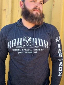 Backwoods Retreat Long Sleeve Hooded Tee -RakAdx backwoods retreat long sleeve hooded tee seasonal wear rakadx