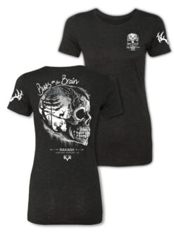 Womens Bucks On The Brain Tee Shirt - Clearance