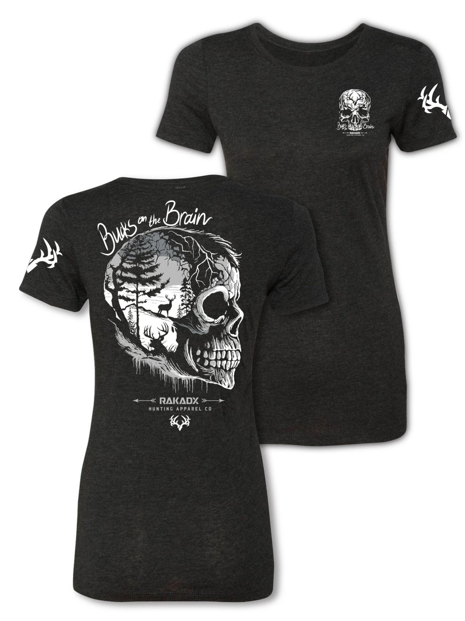 Womens Bucks On The Brain Tee Shirt - Clearance 3 Womens Bucks On The Brain Tee Shirt - Clearance