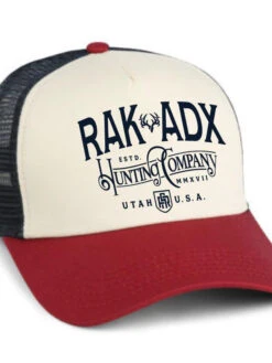 Clifton North Country Trucker Hat -RakAdx clifton north country trucker hat headwear rakadx vanillarednavy 2