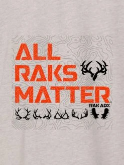 All Raks Matter Topo Tee -RakAdx coordinates topo front design