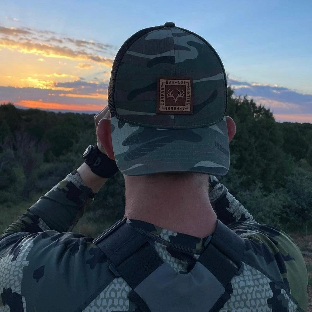 Delta Camo Leather Patch Trucker Hat 7 Delta Camo Leather Patch Trucker Hat - Image 5