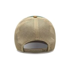 Delta Sky Blue Leather Patch Trucker Hat -RakAdx delta sky blue leather patch trucker hat headwear rakadx osfm 5