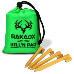 Kill 'N Pad - Field Quartering Ground Cover W/Stakes 17 Kill 'N Pad - Field Quartering Ground Cover W/Stakes -RakAdx kill n pad field quartering ground cover wstakes gear rakadx green 4