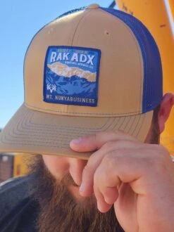 Mt. NunyaBusiness Patch Trucker Hat -RakAdx mt nunyabusiness patch trucker hat headwear rakadx osfm