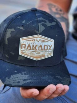 Muley Kill Gear Leather Patch Flexfit | Multi-Cam Black - Clearance -RakAdx muley kill gear leather patch flexfit multi cam black headwear rakadx