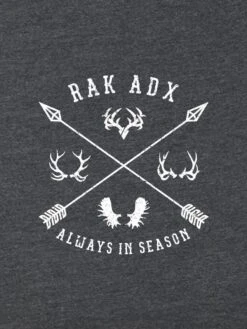 Womens Old Skull RakAdx Tee -RakAdx old skull ladies back design