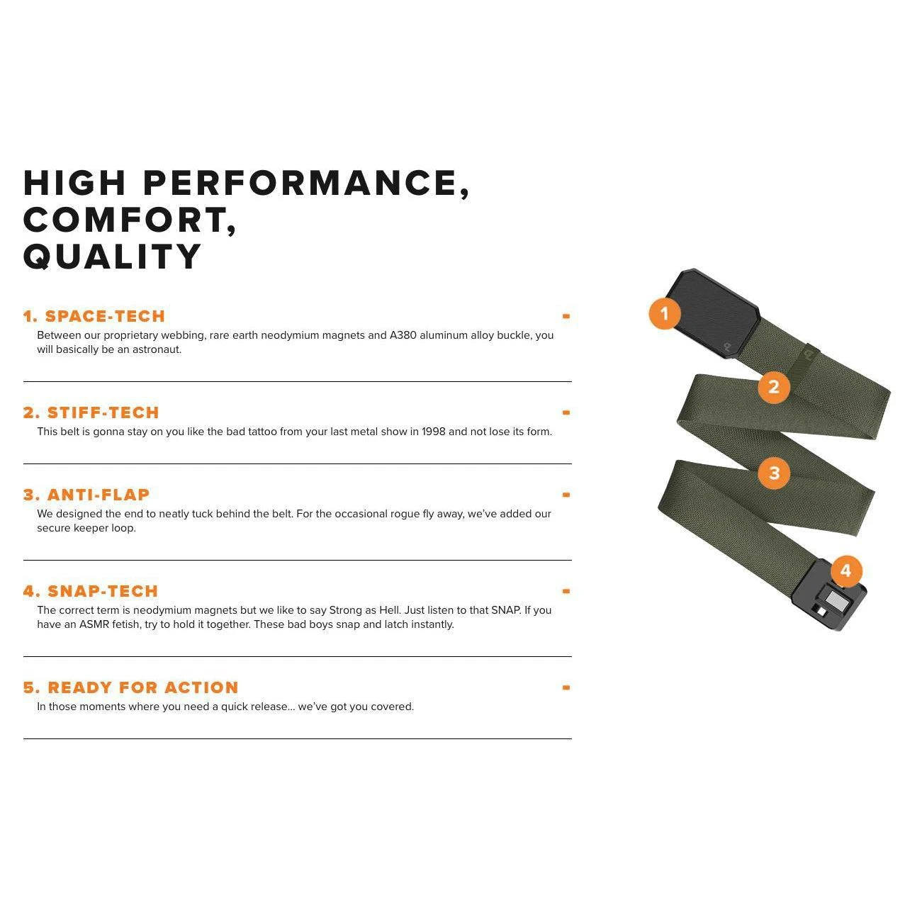 Rak Buck Small Logo Groove Life ™ Stretch Belt 10 Rak Buck Small Logo Groove Life ™ Stretch Belt - Image 8