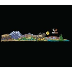 Rak Scape Sticker - Rocky Mtns -RakAdx rak scape sticker rocky mtns decal rakadx 4 12 x 24 8