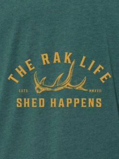 Shed Happens Sueded Tee -RakAdx shed happens front design
