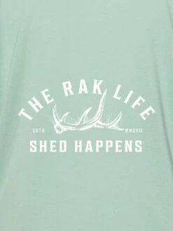 Womens Shed Happens Flowy Muscle Tee 9 Womens Shed Happens Flowy Muscle Tee -RakAdx shed happens ladies front design