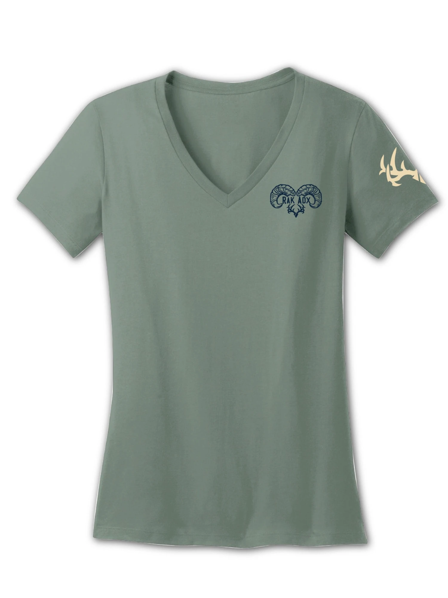 Ladies "Sheep In A Jeep" Laurel Green Garment Dyed T-Shirt 5 Ladies "Sheep In A Jeep" Laurel Green Garment Dyed T-Shirt - Image 3