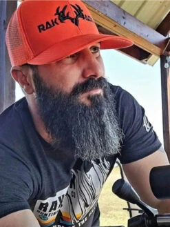 Timber Orange Trucker Hat -RakAdx timber orange trucker hat headwear rakadx osfm 2