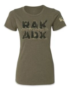 Womens Rak Timber Tee Shirt -RakAdx timber tee ladies front