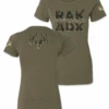 Womens Rak Timber Tee Shirt 1 Womens Rak Timber Tee Shirt -RakAdx timber tee ladies front and back