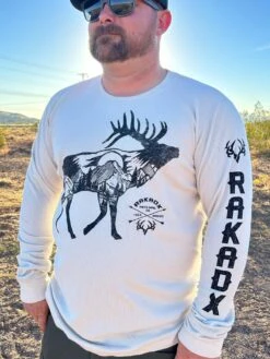 Wilderness Elk Long Sleeve Thermal Tee | Unisex -RakAdx wilderness elk long sleeve thermal tee unisex seasonal wear rakadx 2