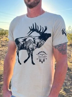Wilderness Elk Tee -RakAdx wilderness elk tee shirt rakadx