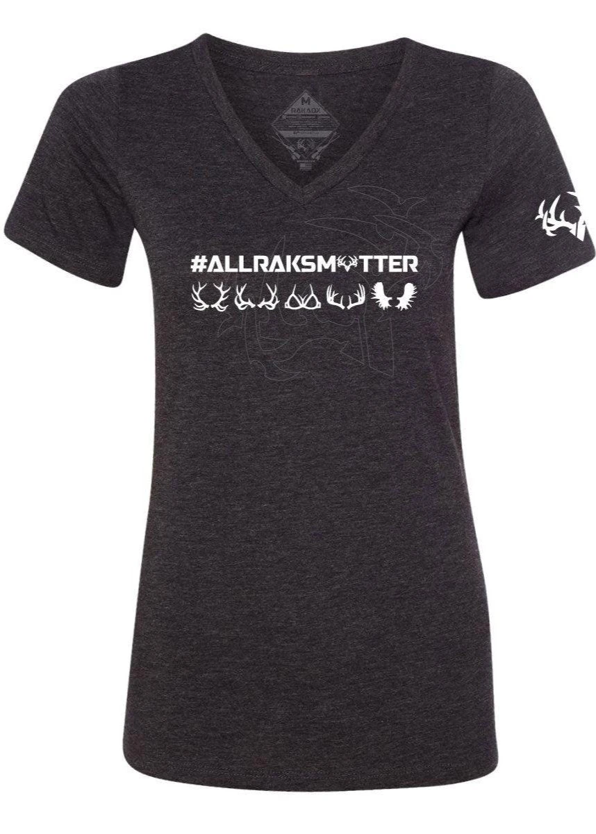 Womens All Raks Matter ™Boobies V Neck Relaxed Tee 3 Womens All Raks Matter ™Boobies V Neck Relaxed Tee