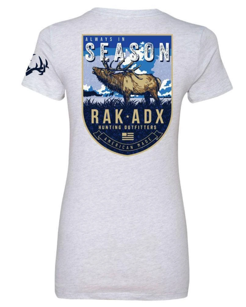 Womens Always In Season Elk Tee 3 Womens Always In Season Elk Tee