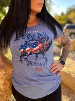 Womens American Legend Elk Tee -RakAdx womens american legend elk tee ladies shirt rakadx