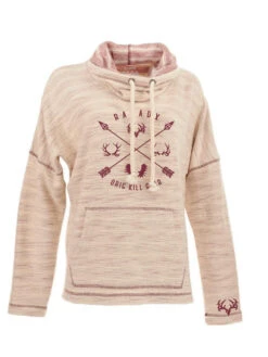 Womens Crisscross Cowl-neck Hoodie - Clearance