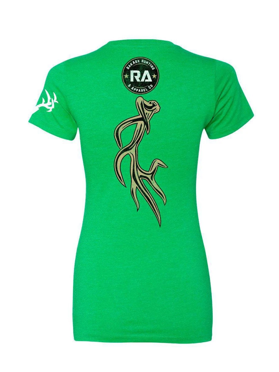 Womens Lucky Shed Brown Gold Tee 4 Womens Lucky Shed Brown Gold Tee - Image 2