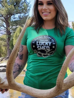 Womens Lucky Shed Brown Gold Tee 10 Womens Lucky Shed Brown Gold Tee -RakAdx womens lucky shed brown gold tee ladies shirt rakadx