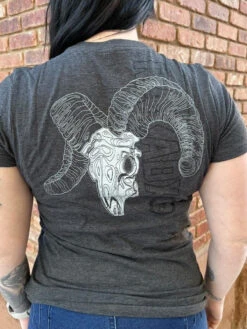 Womens Topo Ram Skull Tee -RakAdx womens topo ram skull tee ladies shirt rakadx