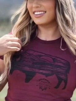 Womens Wilderness Buffalo Tee 10 Womens Wilderness Buffalo Tee -RakAdx womens wilderness buffalo tee ladies shirt rakadx